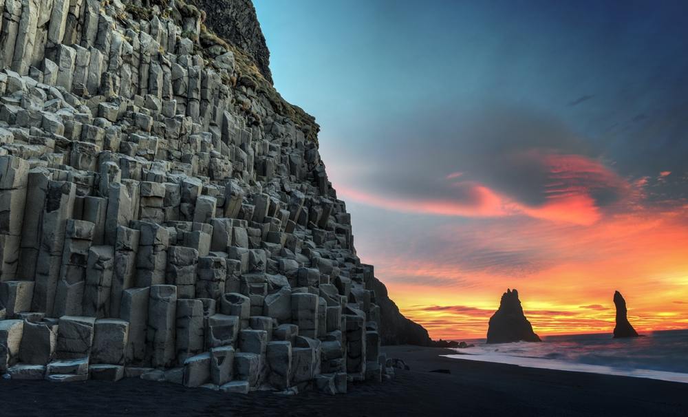 Plage Reynisfjara en Islande
