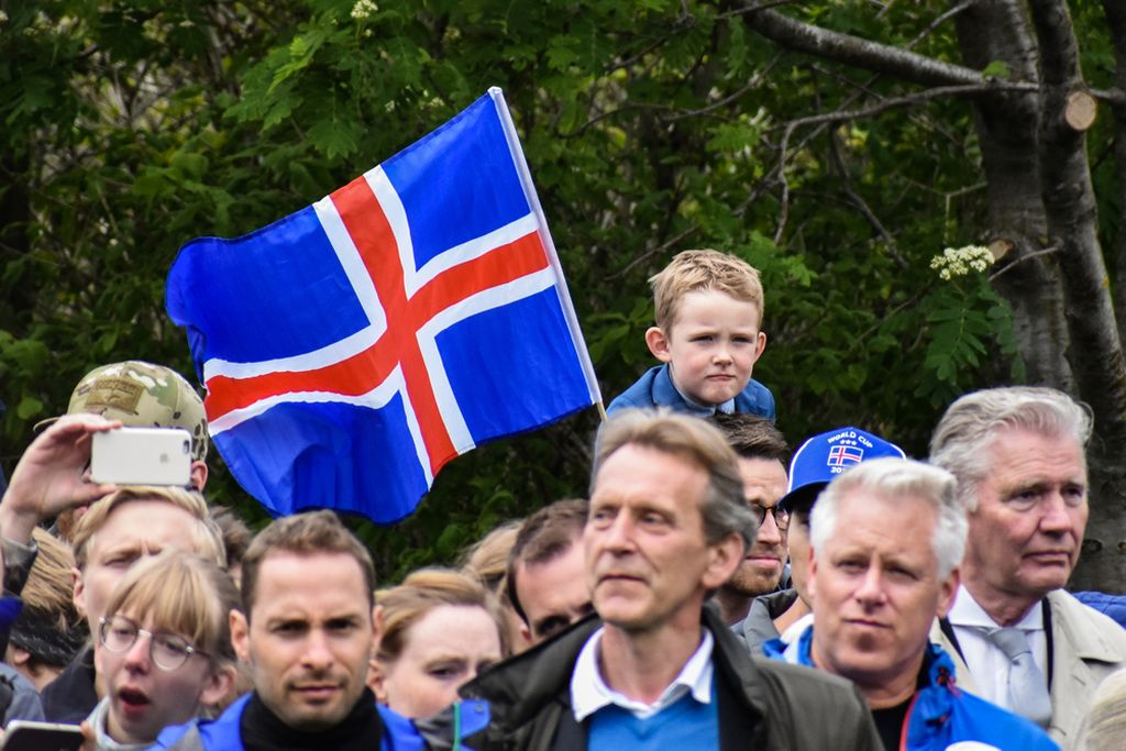 Célébration de la fête nationale islandaise